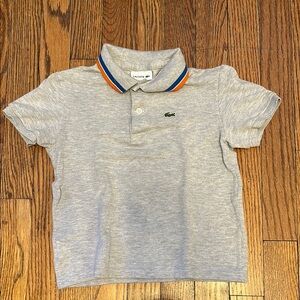 Lacoste Kids Gray Polo Shirt